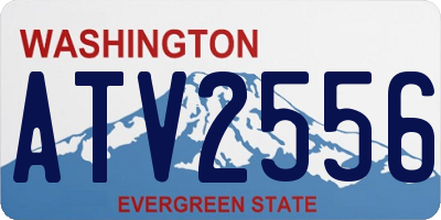 WA license plate ATV2556