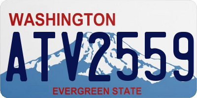 WA license plate ATV2559