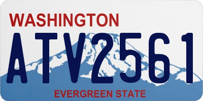 WA license plate ATV2561