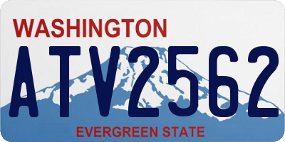 WA license plate ATV2562