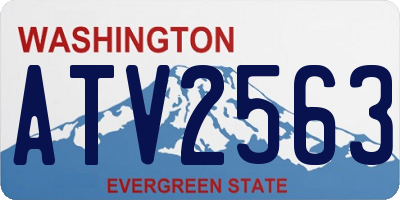 WA license plate ATV2563