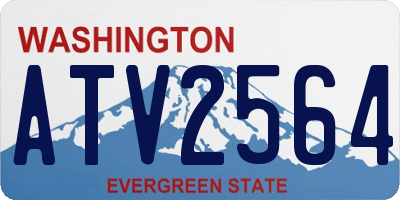 WA license plate ATV2564