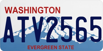 WA license plate ATV2565