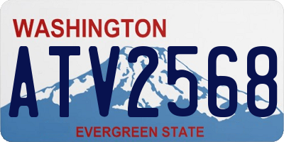 WA license plate ATV2568