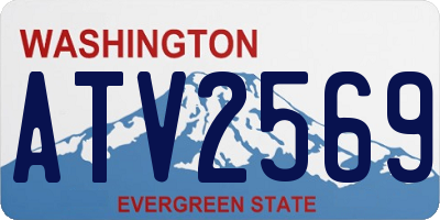 WA license plate ATV2569