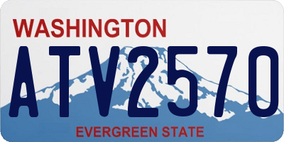 WA license plate ATV2570