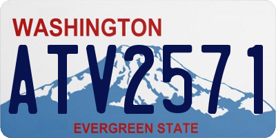 WA license plate ATV2571
