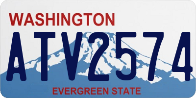 WA license plate ATV2574