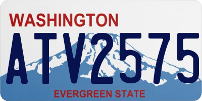 WA license plate ATV2575