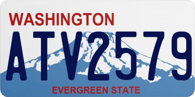 WA license plate ATV2579