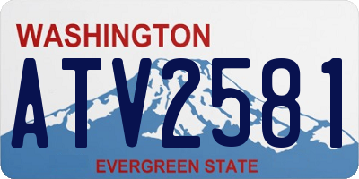 WA license plate ATV2581
