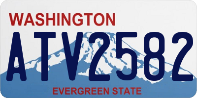 WA license plate ATV2582