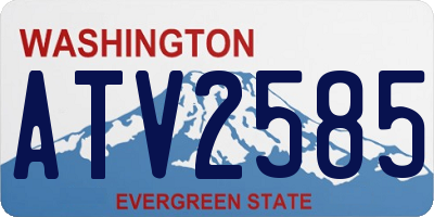 WA license plate ATV2585