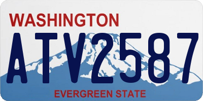WA license plate ATV2587