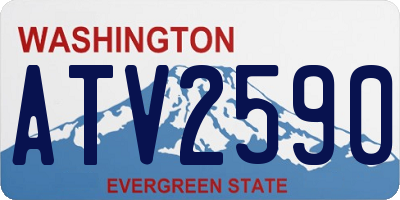 WA license plate ATV2590