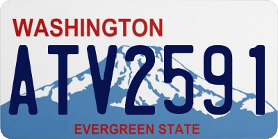 WA license plate ATV2591