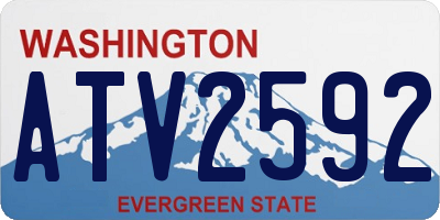 WA license plate ATV2592