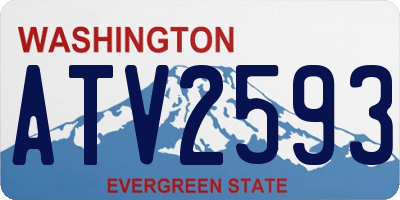 WA license plate ATV2593