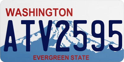 WA license plate ATV2595