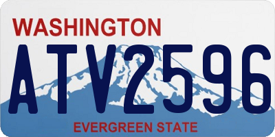 WA license plate ATV2596
