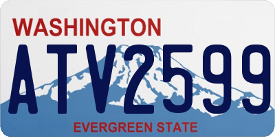 WA license plate ATV2599
