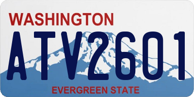 WA license plate ATV2601