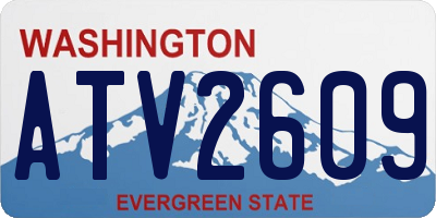 WA license plate ATV2609