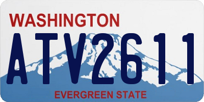 WA license plate ATV2611