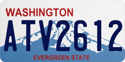 WA license plate ATV2612