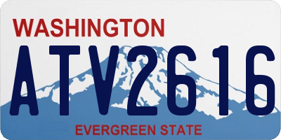 WA license plate ATV2616