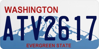 WA license plate ATV2617