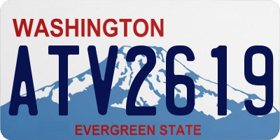 WA license plate ATV2619