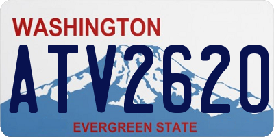 WA license plate ATV2620