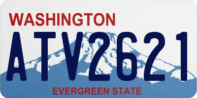WA license plate ATV2621