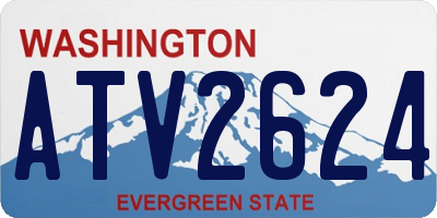 WA license plate ATV2624