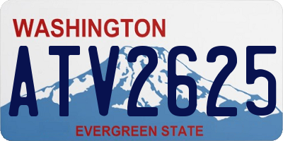WA license plate ATV2625