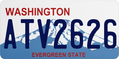 WA license plate ATV2626