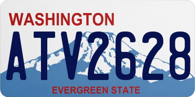 WA license plate ATV2628