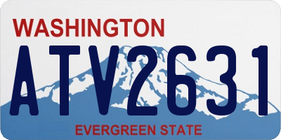 WA license plate ATV2631