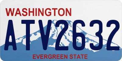 WA license plate ATV2632