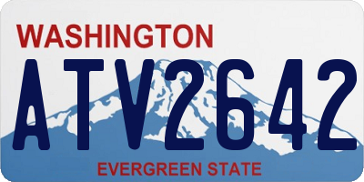 WA license plate ATV2642