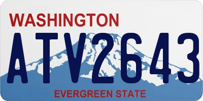 WA license plate ATV2643
