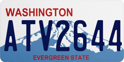 WA license plate ATV2644