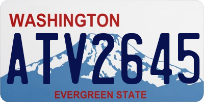 WA license plate ATV2645