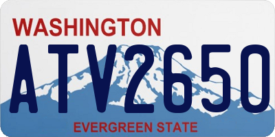 WA license plate ATV2650