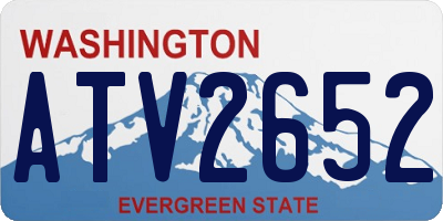WA license plate ATV2652