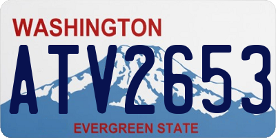 WA license plate ATV2653