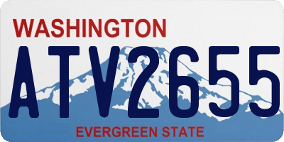 WA license plate ATV2655