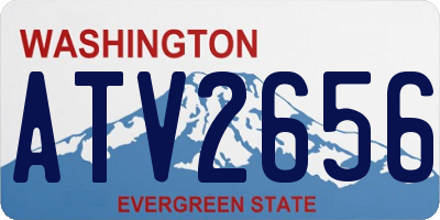 WA license plate ATV2656