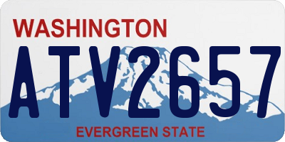 WA license plate ATV2657